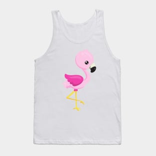 Cute Flamingo, Baby Flamingo, Pink Flamingo, Bird Tank Top